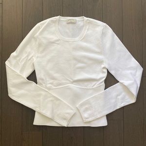 Aritzia Long Sleeve Sculpt Knit Sweater